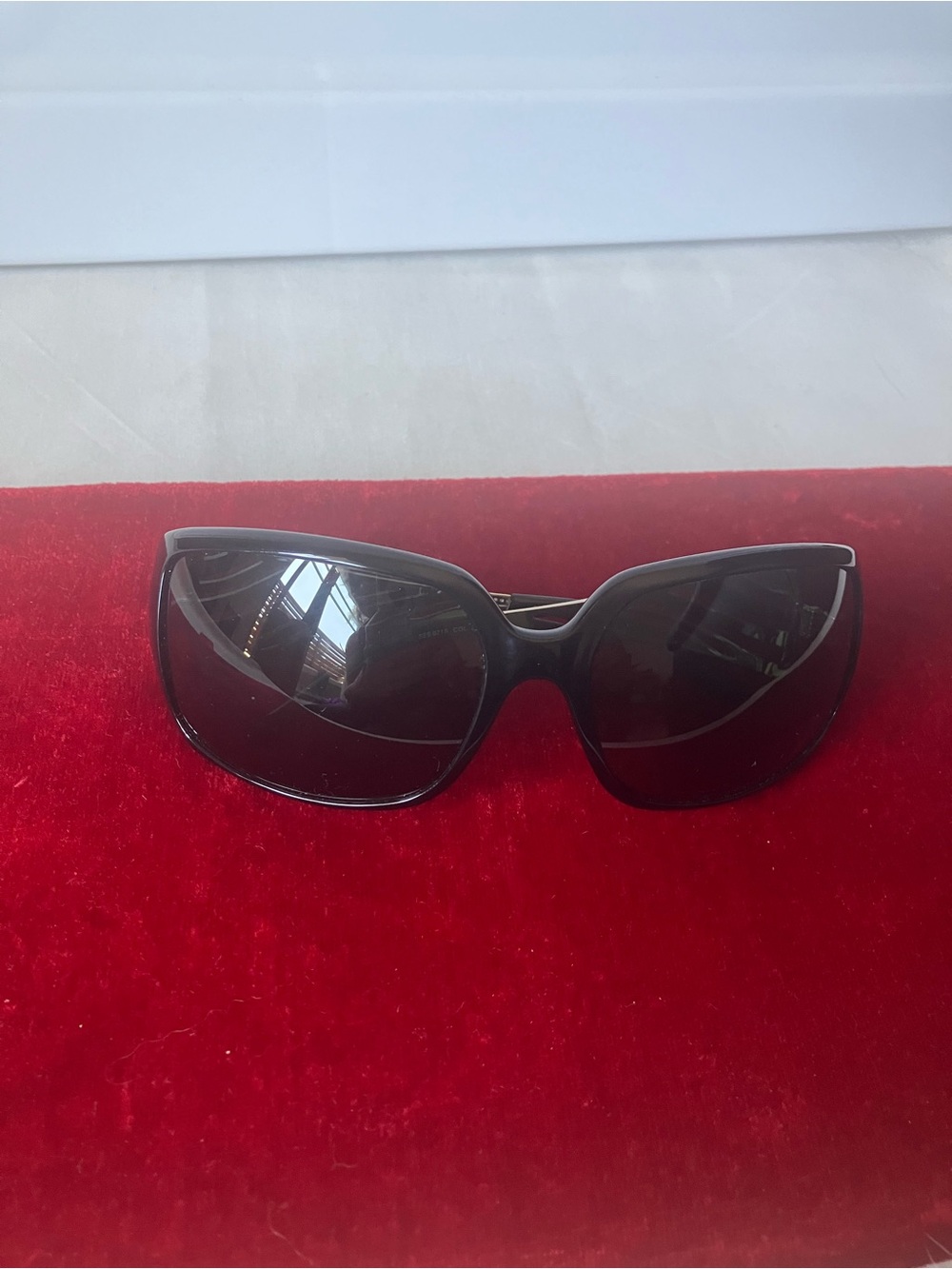 Escada Vintage Y2K Bling Zebra Silvertone Wrap Sunglasses. - Picture 6 of 6